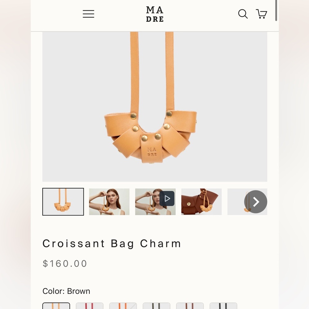 Madre by Manuel dreesman croissant bag charm!
